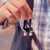 Chinese Valentines Day Valentines Day bracelet hipster bracelet simple culture twisted double Palace Bell bracelet white copper plated bracelet