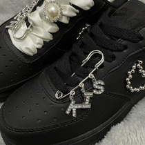 Letter shoe buckle accessories pin brooch shoe clip