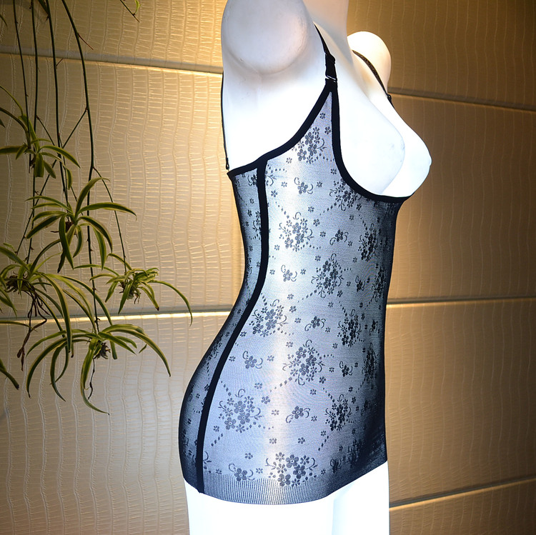 Mùa hè siêu mỏng sling kích thước lớn corset chất béo MM corset vest top bụng eo body slimming đồ lót