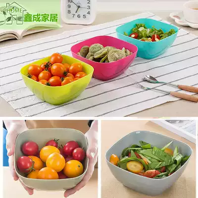 Creative fruit plate Household living room simple plastic melon seed plate Candy snack plate Dried fruit plate Melon and fruit basin Salad bowl
