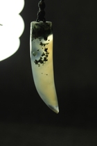 Indian aquatic agate wolf tooth sweater chain pendant pendant birthday gift great collection