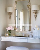 (Simple Luxury) Aerin Claret Tail French romantic Edelweiss bouquet wall lamp mirror headlight
