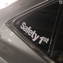TUTU car sticker SAFETY 1ST car side stop decoration sticker SAFETY first warning reflective decal