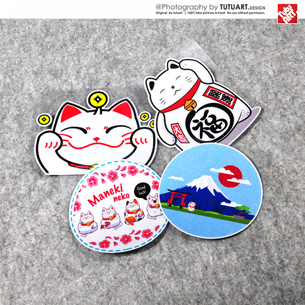 TUTU Tutu Car Stickup Trick Cat Days Body Glistening Patch Large Gill Luck with Creative Personality Waterproof Sticker