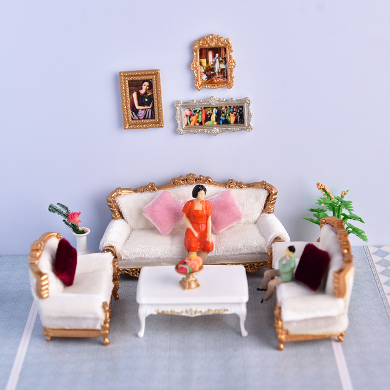 Model material European sofa sand table building model DIY production 1:25 multi-style selection