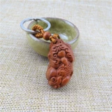 Натуральный брелок, подвеска, деревянная резная скульптура головы, талисман