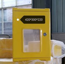 Message box for natural gas meters for rural urban residential buildings