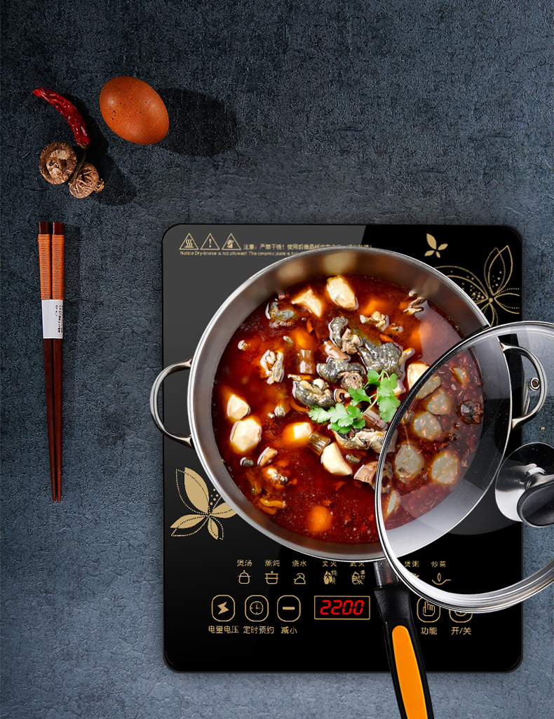 Authentic bếp cảm ứng nhà đặc biệt cung cấp nồi hơi chữa cháy thông minh đầy đủ bộ sinh viên mini cảm ứng tiết kiệm pin lò - Bếp cảm ứng bếp hồng ngoại có kén nồi không
