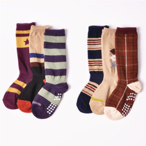 Thousands of fun in the spring and autumn 0-1-3-5 years old boys stockings ~ kindergarten childrens socks cotton non-slip and anti-slip