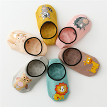 3 Double Summer Pure Cotton Baby Socks Jacket Spring Summer Child Non-slip Slim 0-3-year-old Baby Floor Sox Early Teaching Step Sox