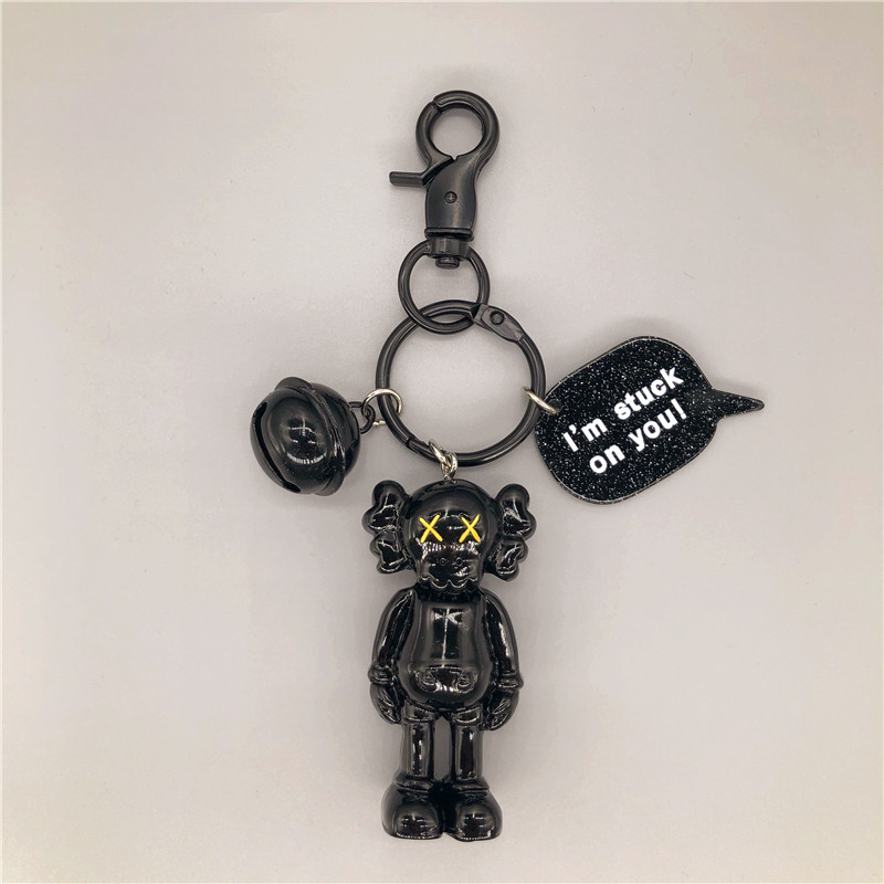 kaws car key button hangings chain tidal netting red ins cute cartoon paparazzi Sesame Street Pendant Couple Presents