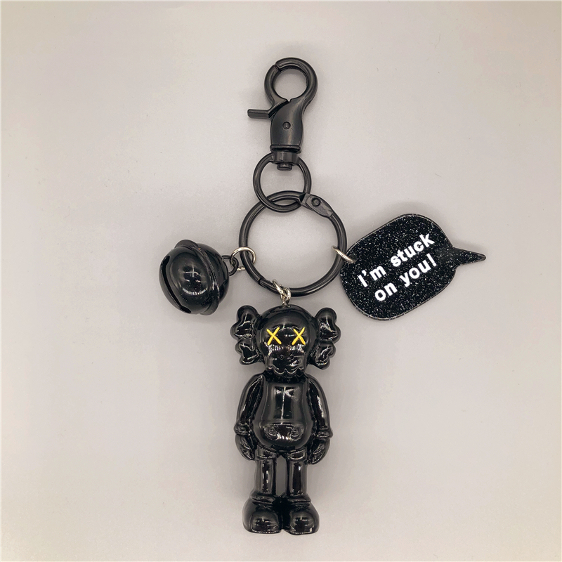 Kaws Car Keychain Pendant Trendy Internet Celebrity ins Cute Cartoon Doll Sesame Street Pendant Couple Gift