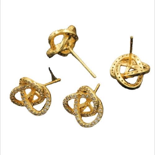 Медные серьги, аксессуар, аксессуары, микроинкрустация, DIY