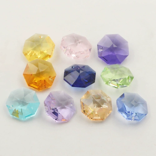 Многоцветная подвеска из кварца, аксессуар, аксессуары, 14мм, DIY