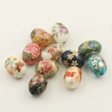 Японские окрашенные бусины, браслет из бисера, ожерелье, ручная роспись, 18mm
