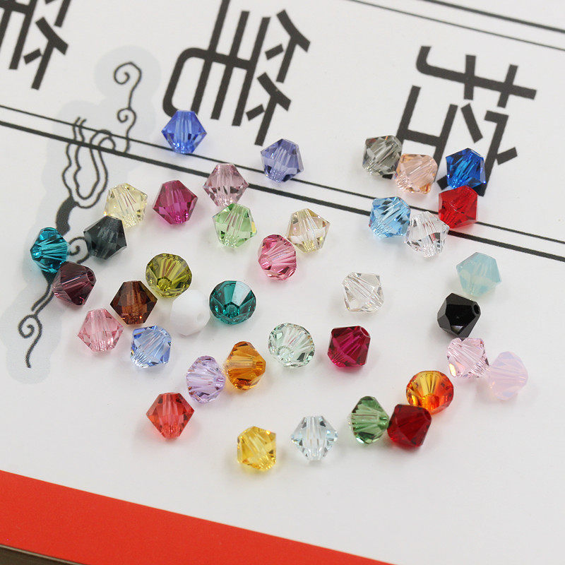 Hyperlink 2 Austrian element crystal diy beaded spacer beads 5328 (5301 diamond beads - 4MM loose beads multicolor