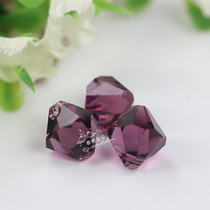 6301 6301 (6328) Austrian crystal side hole rhombus bead small hanging bead 204 deep amethyst bracelet necklace accessory