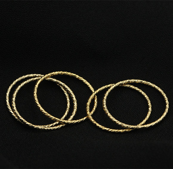 American 14K Bag Gold 14 20GF Circle Closed Circle Ring Finger Knucki Joint Ring of Flower Ring Closure Ring Closure