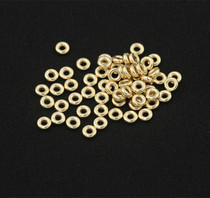 United States 14K gold gold GF gold jewelry DIY accessories spacer beads round plate flat beads round beads