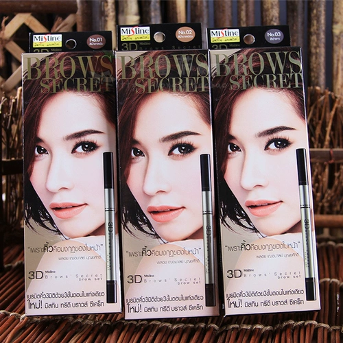 Карандаш для бровей, водостойкая краска для бровей, Таиланд, 3D, «три в одном», не стирается, натуральная и стойкая формула