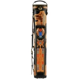 Zheng Yang ручной работы бильярдные бильярдные серии Египта Анубис Девятибаловая трубка Кожаная резная ствола с бочкой с шестью лунками.