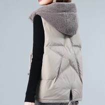 Down vest 2020 new winter womens light white duck down middle-aged mother fashion spring and autumn vest outside wear