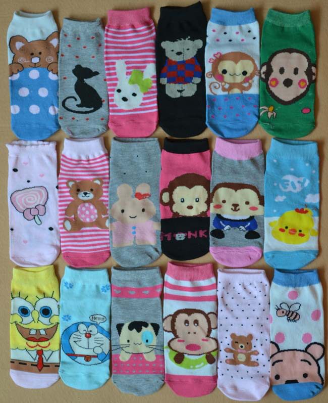 Chaussettes - collants dessin animé court - Ref 771453 Image 7