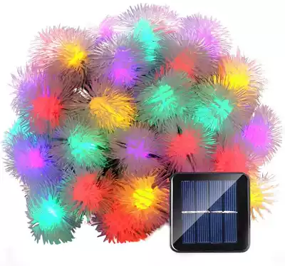 Solar light Outdoor garden light LED colorful light string Flashing light string Waterproof garden villa decoration Balcony decoration