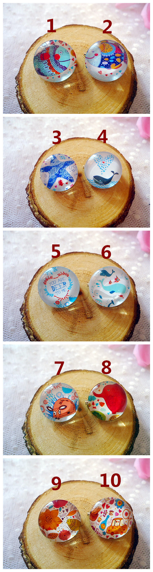 Broche Lovers en cristal artificiel - Ref 1180397 Image 3
