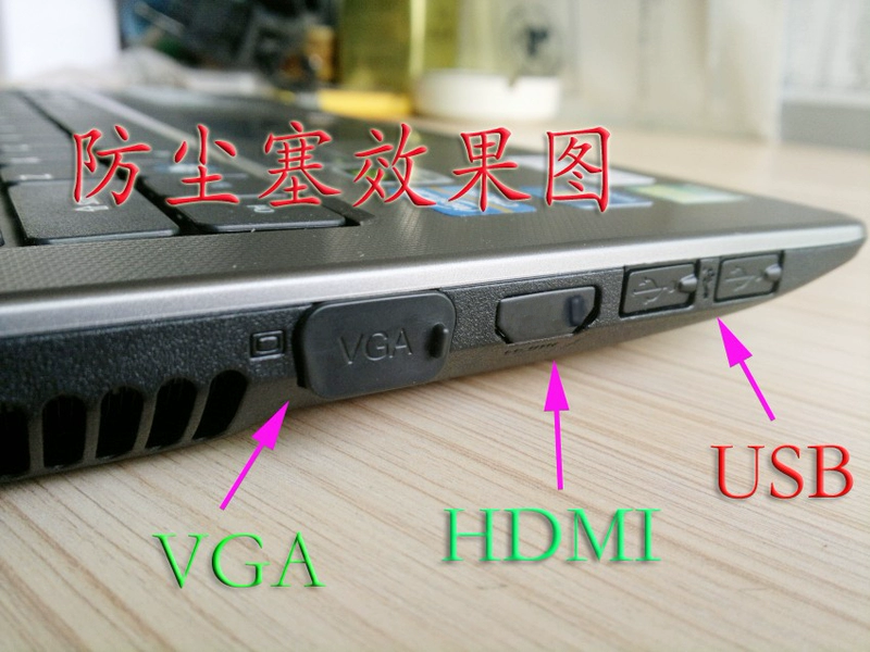 Thiết bị đầu cuối âm thanh TV USB VGA HDMI nắp bảo vệ bụi Máy tính xách tay Cổng dữ liệu máy tính - TV