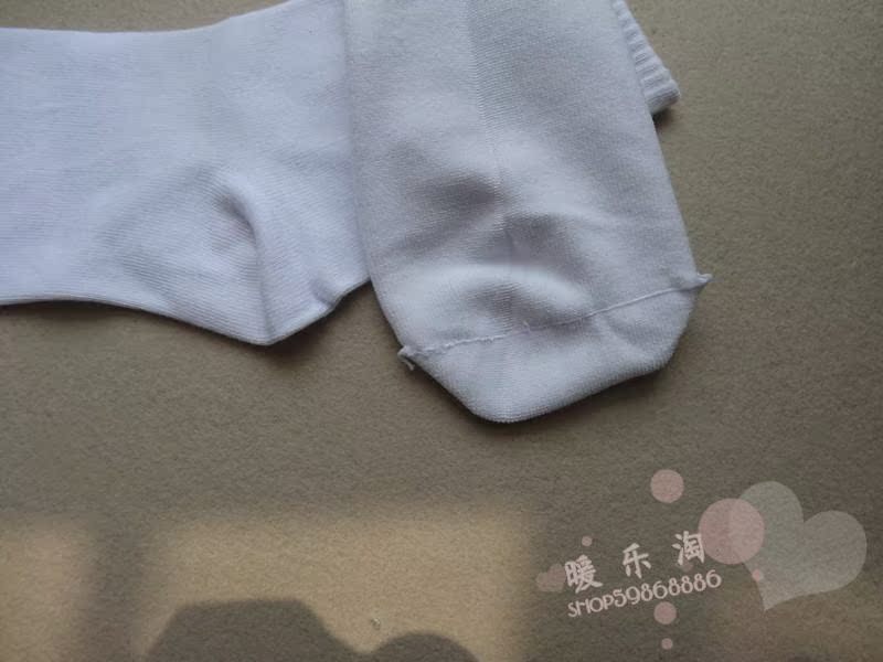 Vớ thể thao nam vớ trắng ống cotton vớ nam vớ cotton bóng rổ vớ 10 cặp tất bông xù nam