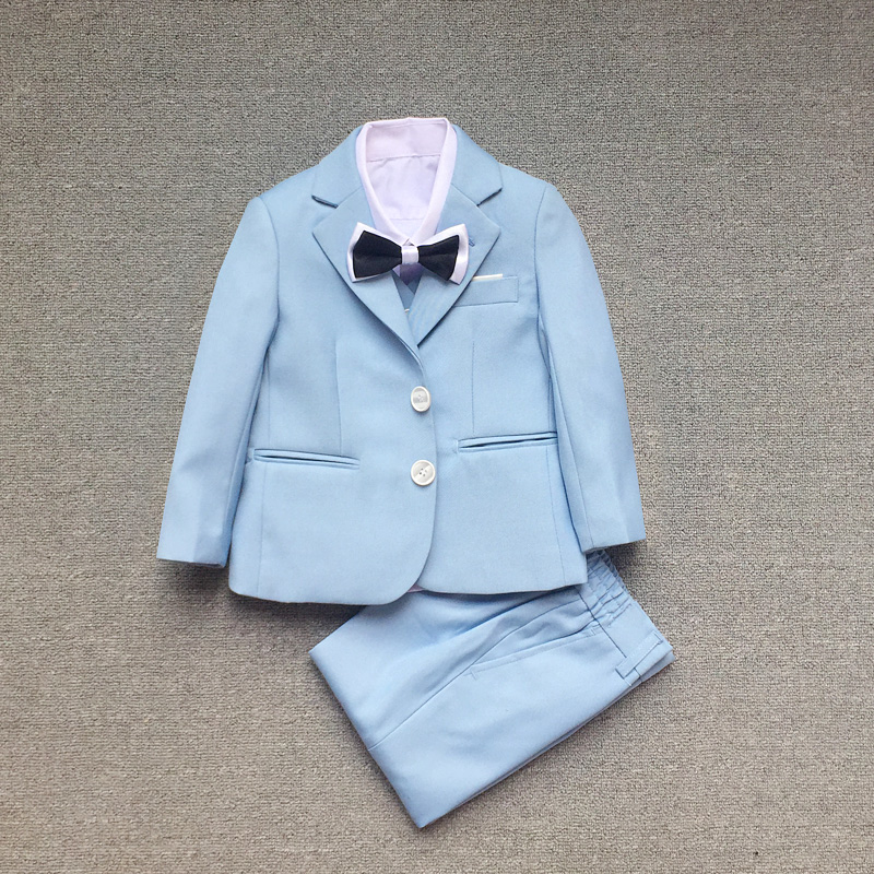 Boys suit suit three-piece summer children's suit Korean version of the British children's host dress wedding catwalk