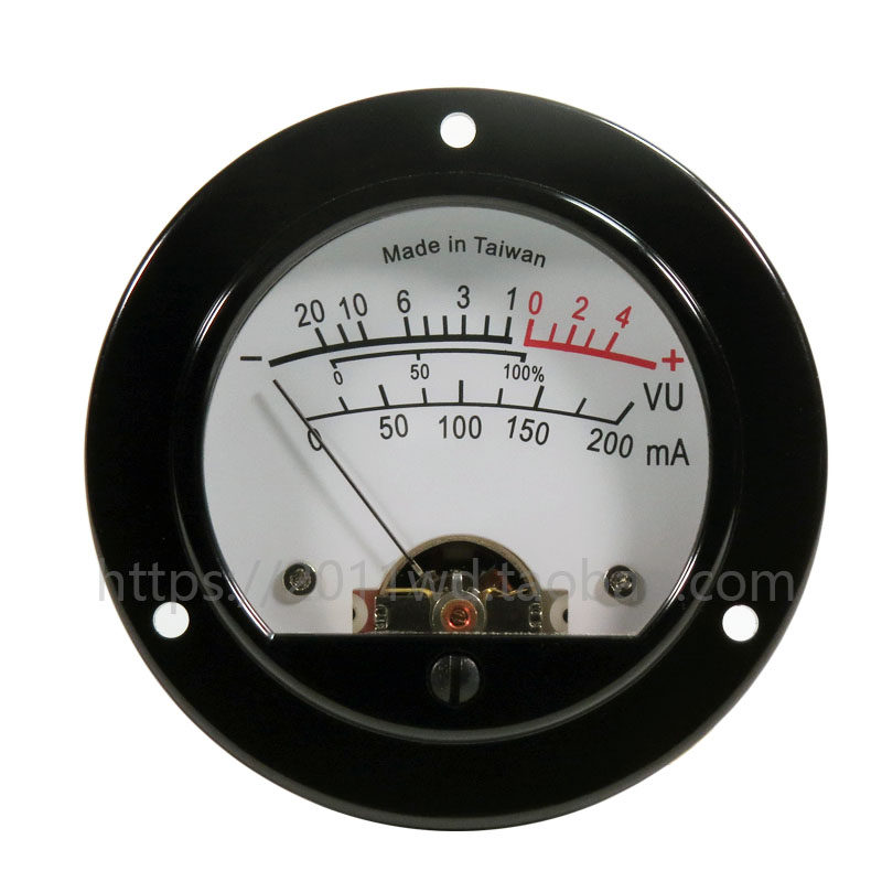 Circular meter head warm backlight vu table db audio level table for rear stage driving plate liner machine vacuum tube power amplifier