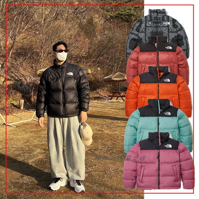 Thenorthface North Face Korea Direct Mail Men's and Women's 1996 Paisley Short Goose down Jacket Nj1Dn75 Thenorthface North Face Korea Direct Mail Men's and Women's 1996 Paisley Short Goose down Jacket Nj1Dn75