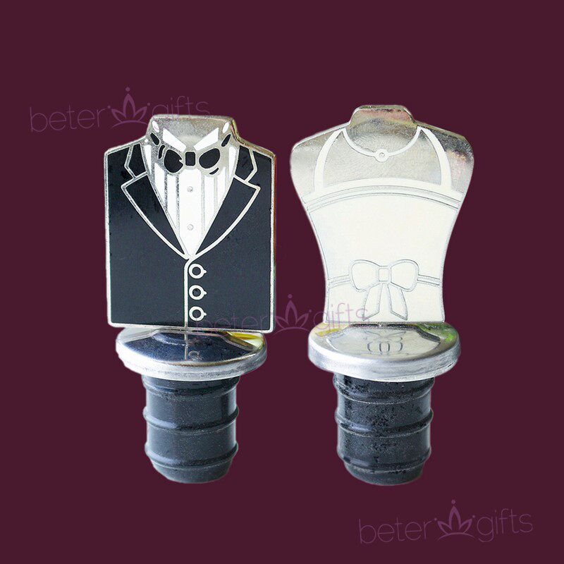 Невеста, жених бутылка стоппер -шестерня для свадебной двери подарок WJ036
