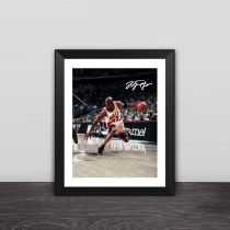 Michael Jordan classic retreat solid wood decorative photo frame photo wall table hanging frame ornaments home mural