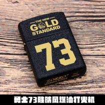 Golden State Warriors 73 victory memorial zorro black crack paint matte windproof kerosene lighter Curry Thompson