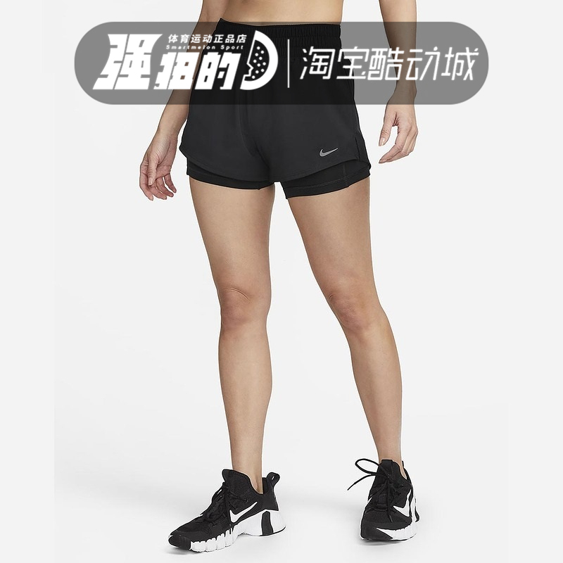 Nike/Nike Dri-Fit One Women's Sports and Leisure Mid-Waist Running Shorts Dx6013-010-533