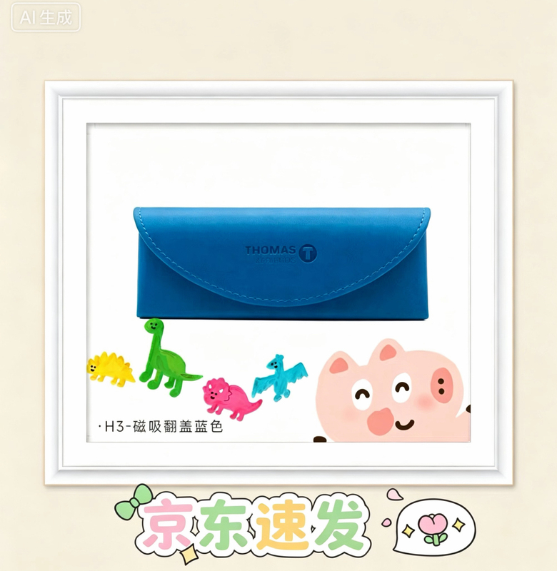 ￼ ￼ ￼ ￼   [Official Direct Sales] Thomas & Friends Glasses Portable Magnetic Flip Glasses Case