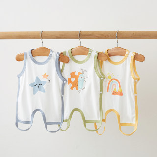 Summer baby vest bellyband with leg and thin belly protector