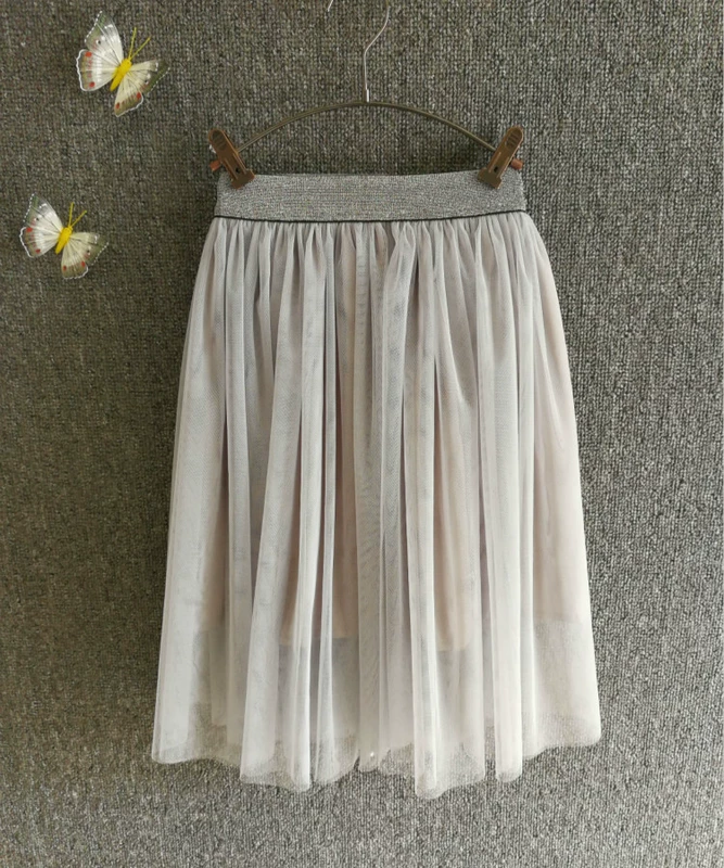 Váy ngắn bé gái lưới 2017 mùa mới qua mặc váy bé phiên bản Hàn Quốc của công chúa hoang dã váy công chúa