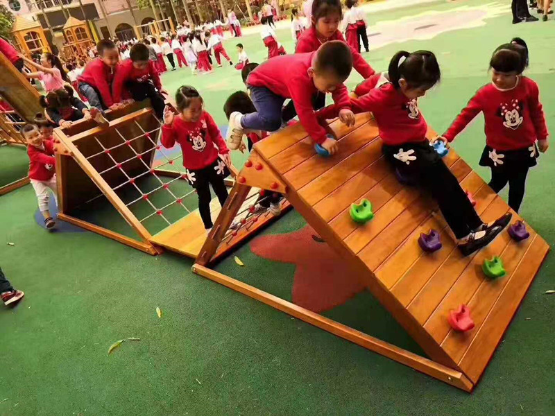 Kindergarten Outdoor Toy Fitness Training Combined Wooden Climbing Feeling Integrated Training Equipment Children Orchestra Equipment