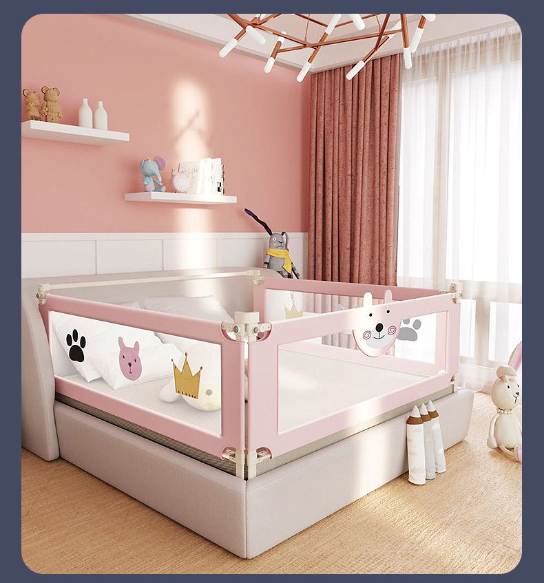 Bed Fencing Baby Boy Safety Fall-Proof Drop Vertical Single Side Lift Bedside Bezel Baby Seamless Bed Guardrails