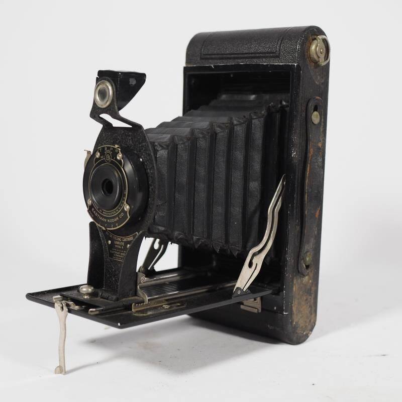 Камеры 1930年代西洋古董柯达kodak皮腔相机折叠相机口袋机快门工作7.5品