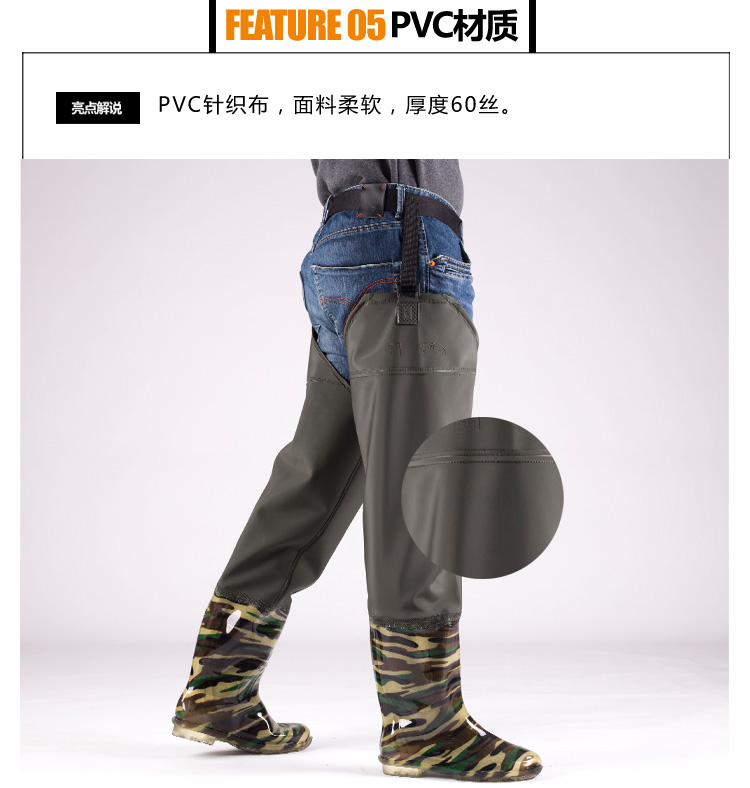 Giày ống cao được cấy trên đầu gối đi mưa nước không thấm nước - Rainshoes giày lười nam chống nước