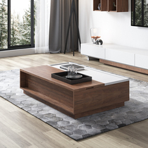 Simple modern multifunctional storage coffee table Nordic liftable creative personality coffee table TV cabinet combination