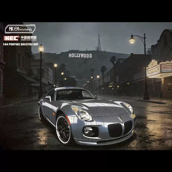 Mk 1:64 Pontiac Solstice Gxp Jazz Hec Limited Edition Alloy Car Model Silver