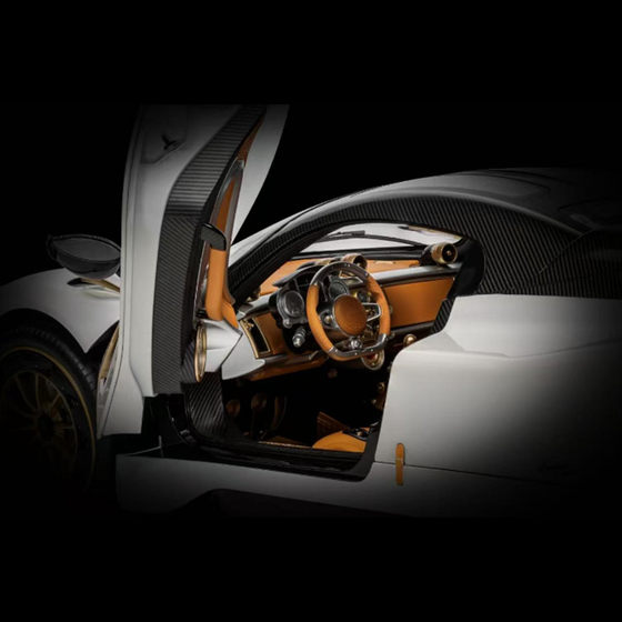 Pocher 1:8 Pagani Utopia Pearl White Large Scale Assembly Version Alloy Car Model