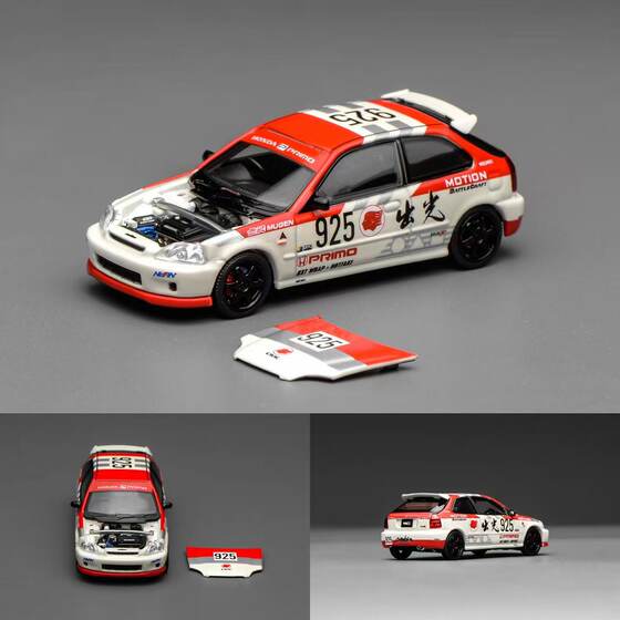 Motorhelix Mh 1:64 Honda Civic Type R Fd2 Fl5 Ek9 Alloy Car Model