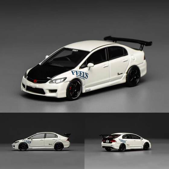 Motorhelix Mh 1:64 Honda Civic Type R Fd2 Fl5 Ek9 Alloy Car Model